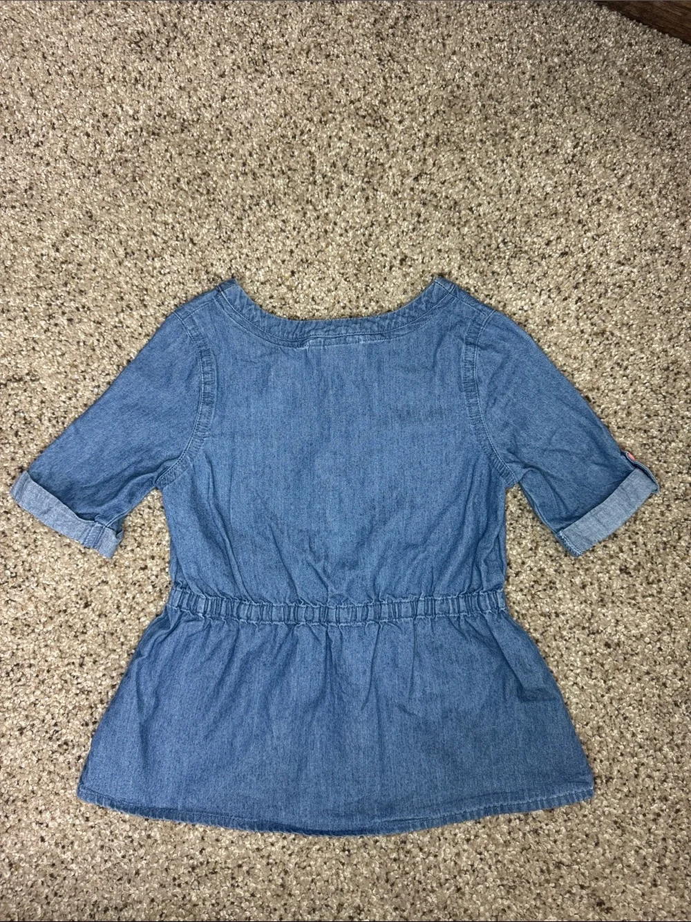 Cat & Jack Denim Top and Short Set 4T
